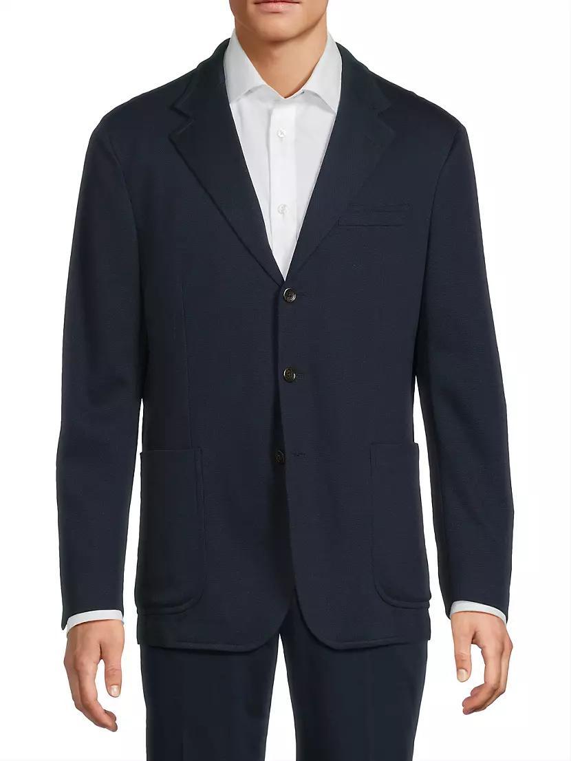 Mens Polo Soft Knit Single-Breasted Sport Coat Product Image