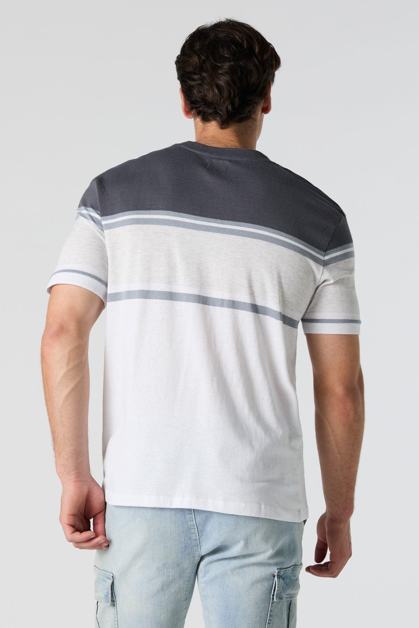 Colourblock Striped T-Shirt Male Product Image