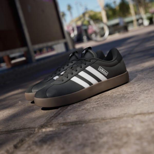 adidas Womens Vl Court 3.0 Casual Sneakers from Finish Line - Core Black, White Product Image