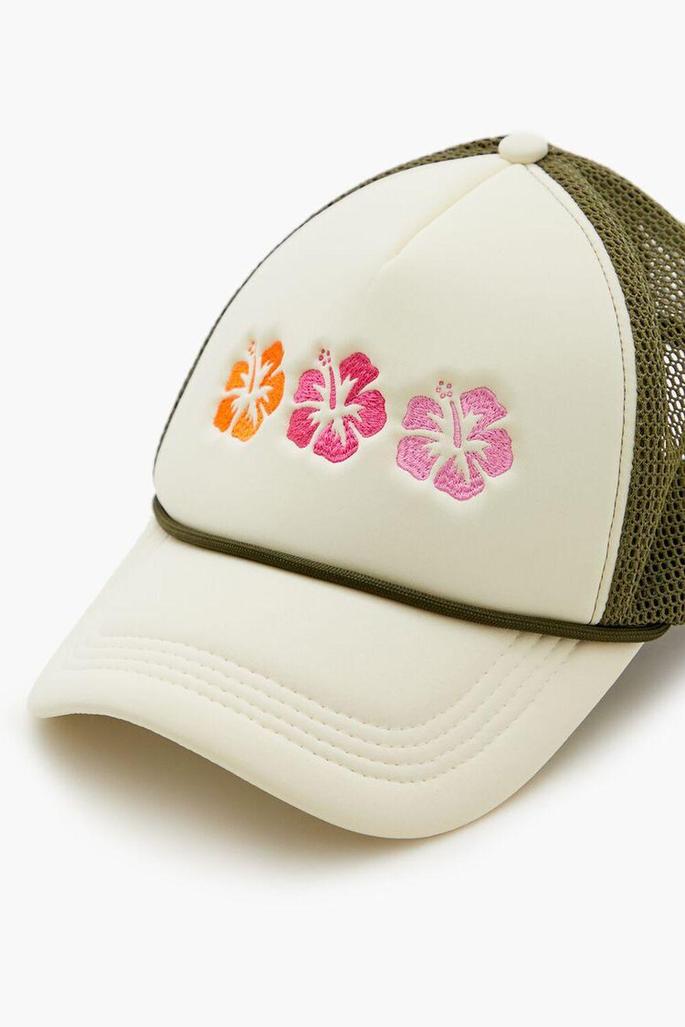 Embroidered Flower Trucker Hat | Forever 21 Product Image