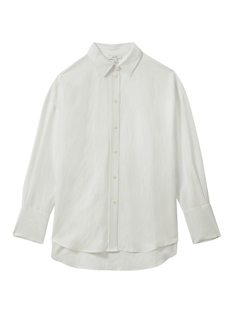 Womens Sian Linen-Blend Shirt product image