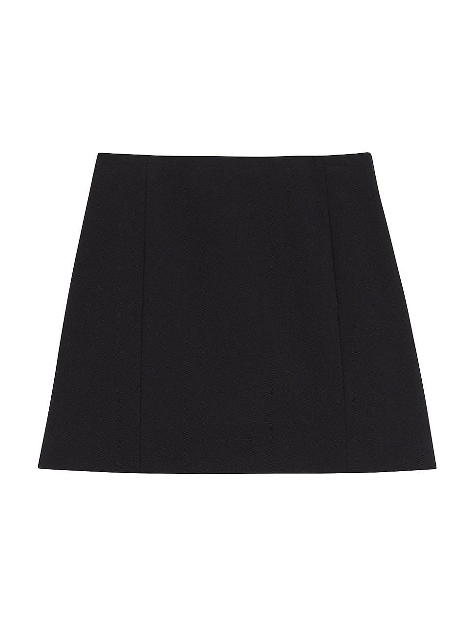 Womens Cotton-Blend Miniskirt product image