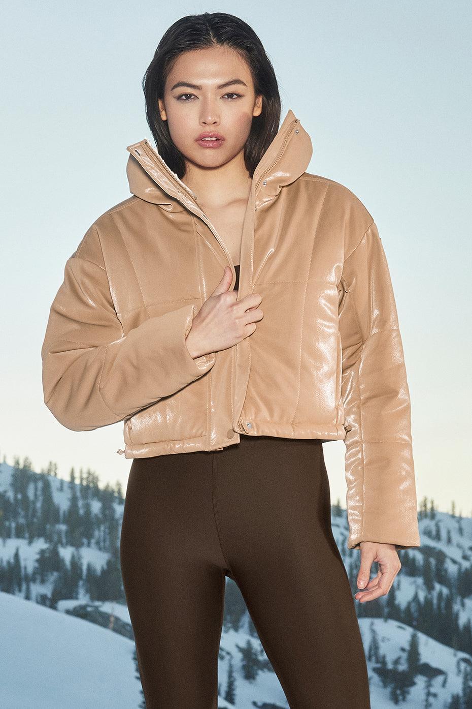 Orion Cropped Puffer - Toasted Almond Product Image