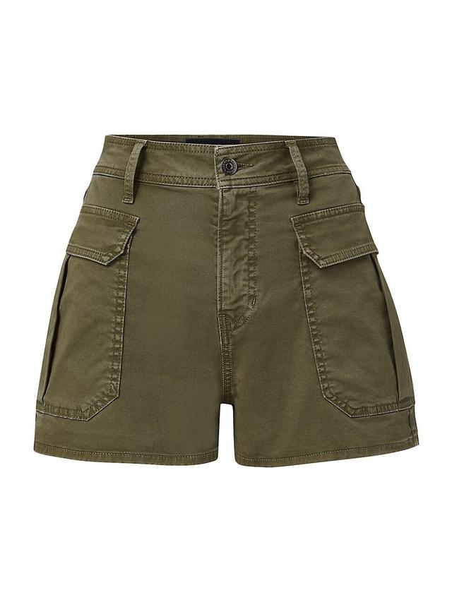 Womens Mallory Cotton Twill Utility Shorts Product Image