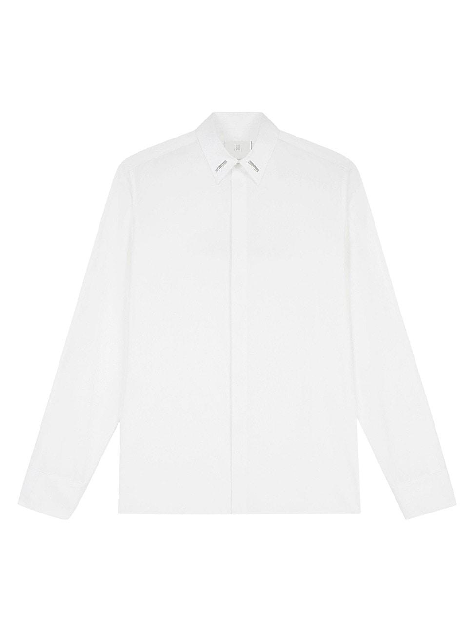 Mens Shirt In Popelin With Metallic Details Product Image