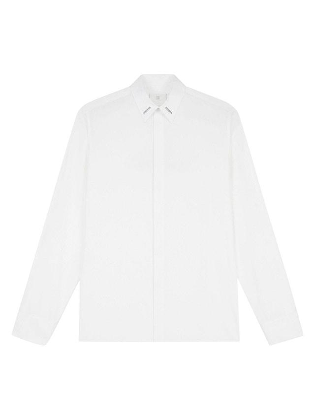 Mens Shirt In Popelin With Metallic Details Product Image