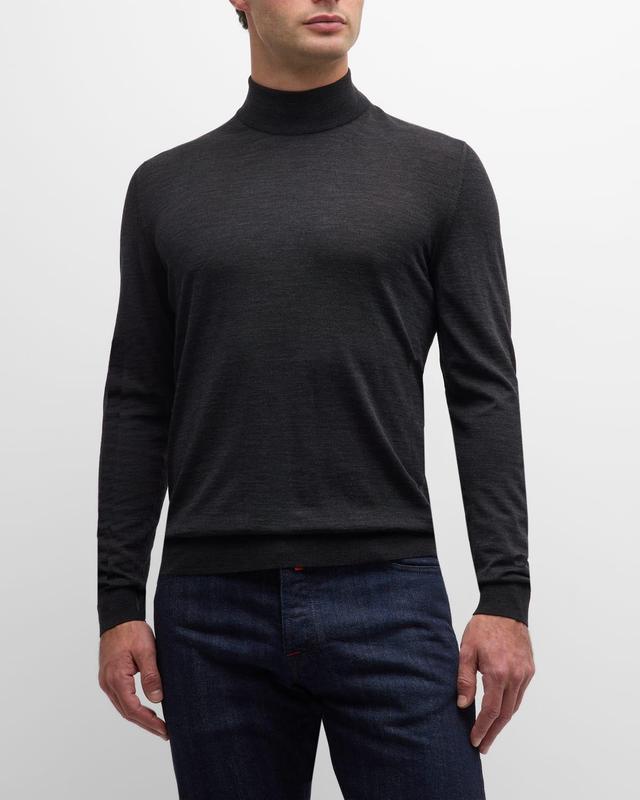 Mens Wool Mock Neck Sweater Product Image