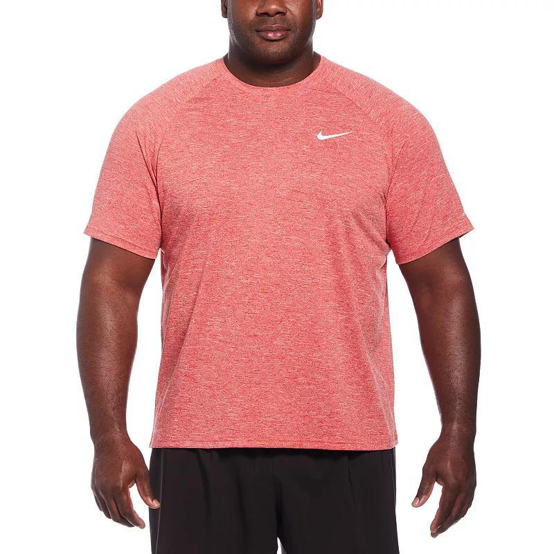 Big & Tall Nike Dri-FIT UPF 40+ Heathered Hydroguard Swim Top, Mens Product Image