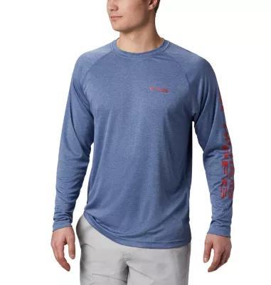 Columbia Mens PFG Terminal Tackle Heather Long Sleeve Shirt- Product Image