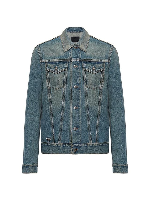 Mens Denim Blouson Jacket Product Image