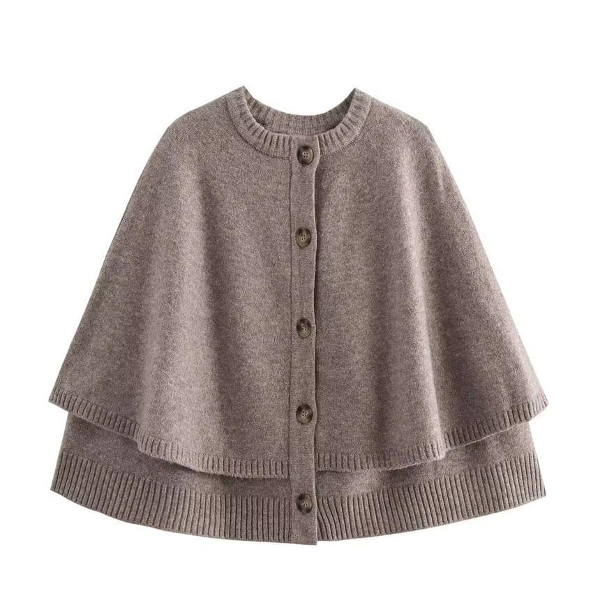 Plain Knit Capelet Product Image