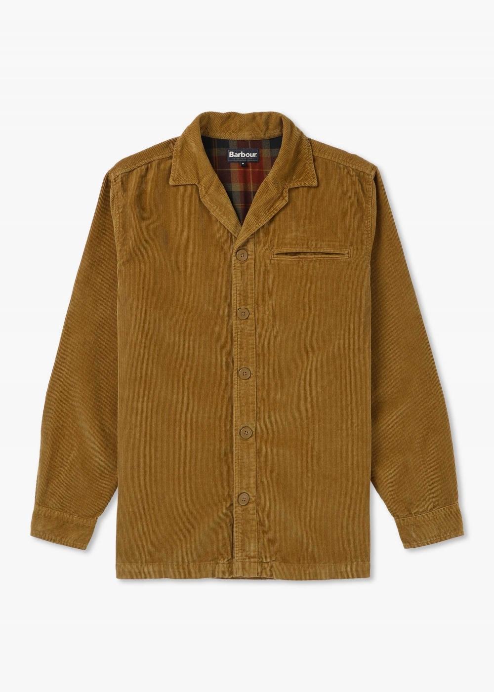 Mens Casswell Overshirt In Cinnamon In Brown Fabric Product Image