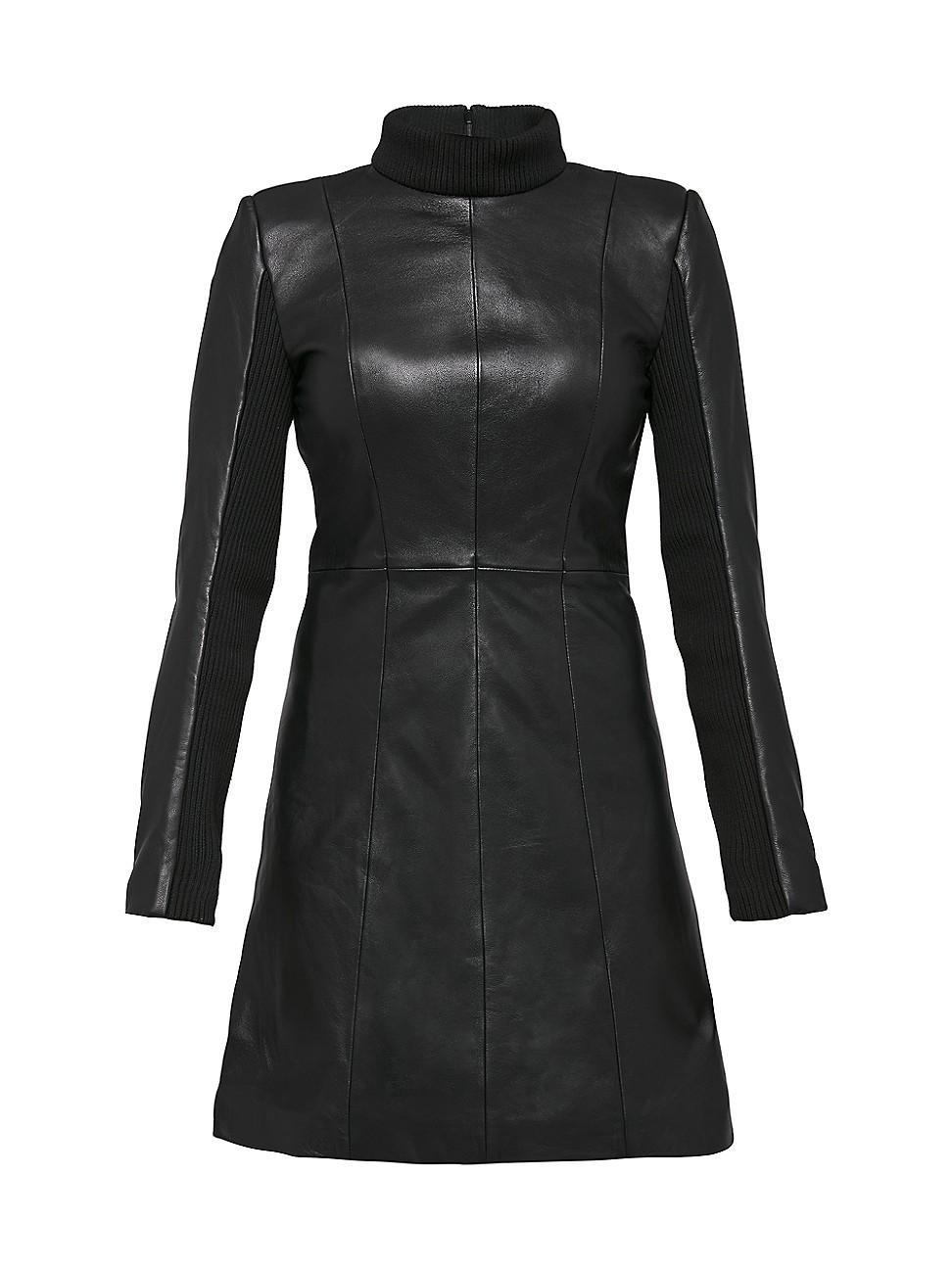 Womens The Upcycled Leather Dress Product Image