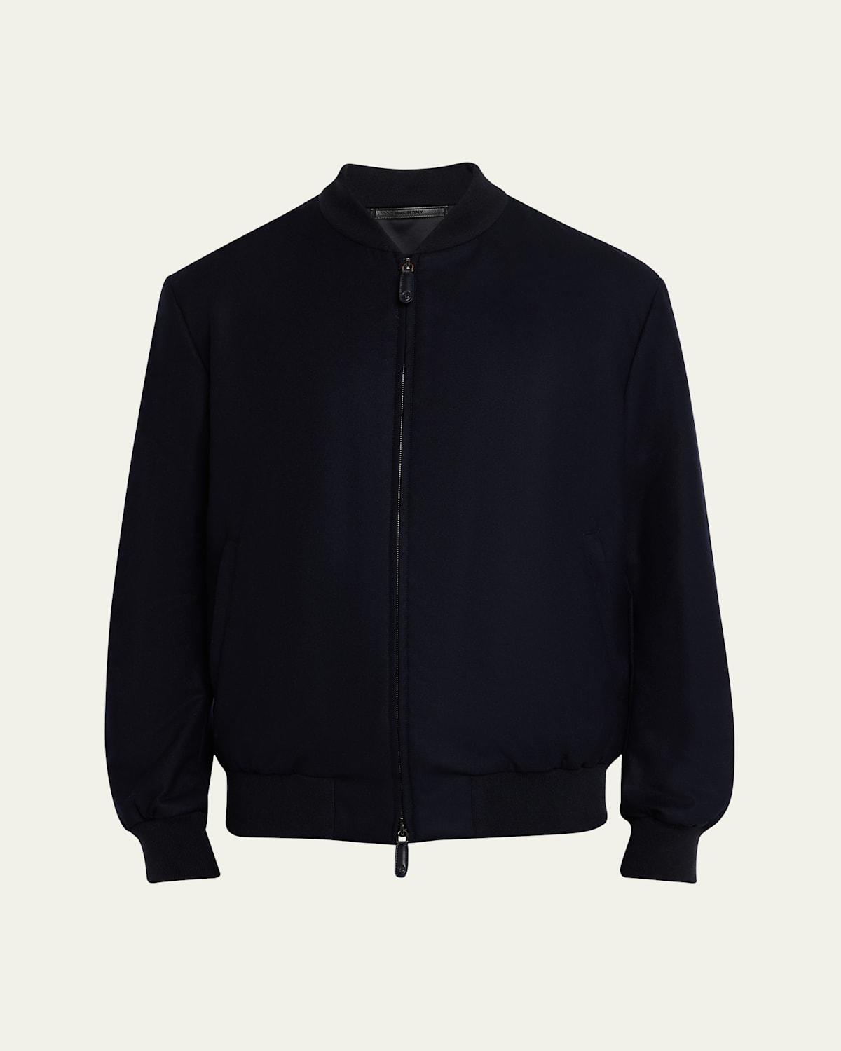 Men's Cashmere Bomber Jacket Product Image