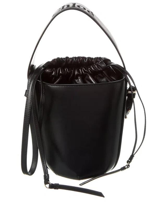 Sense Leather Bucket Bag In Black Product Image