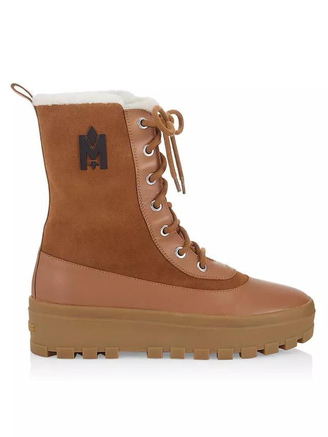 Shearling-Lined Lug-Sole Boots Product Image