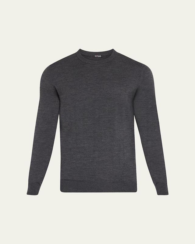 Mens Wool Crewneck Sweater Product Image