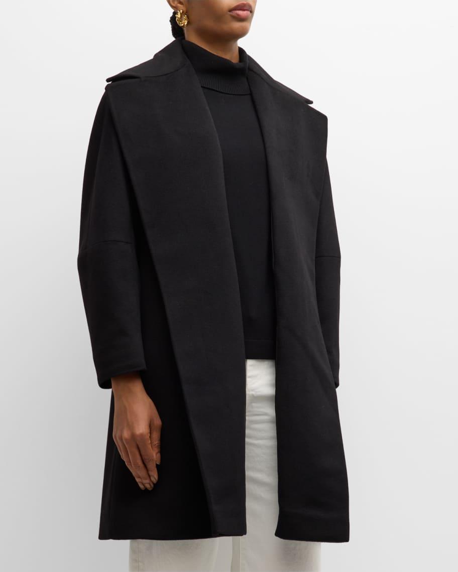 Cassius Open-Front Cashmere Coat  Product Image