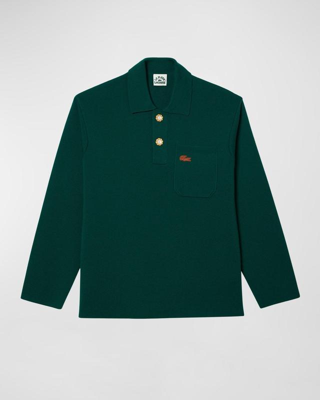 x le FLEUR Mens Wool Polo Sweater Product Image