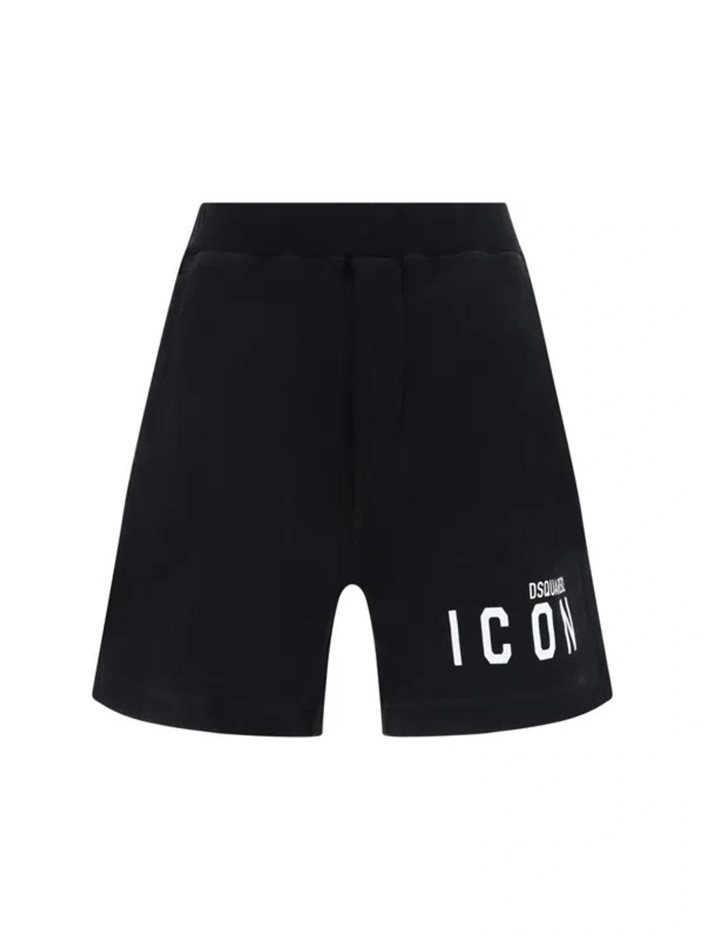 DSQUARED2 Bermuda Shorts In Black Product Image