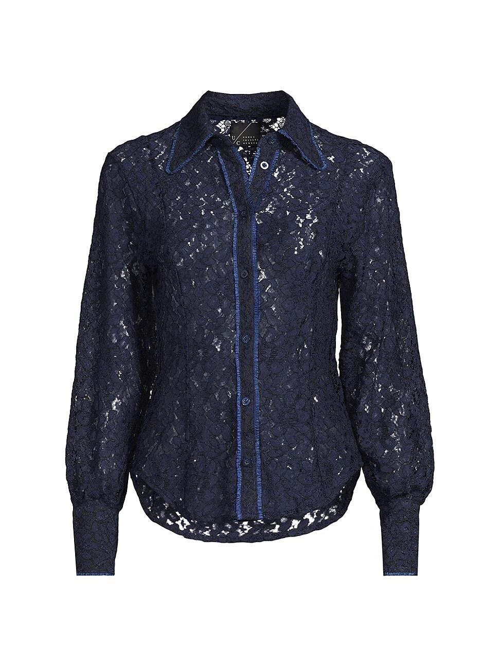 Womens Lily Lace Long-Sleeve Shirt Product Image