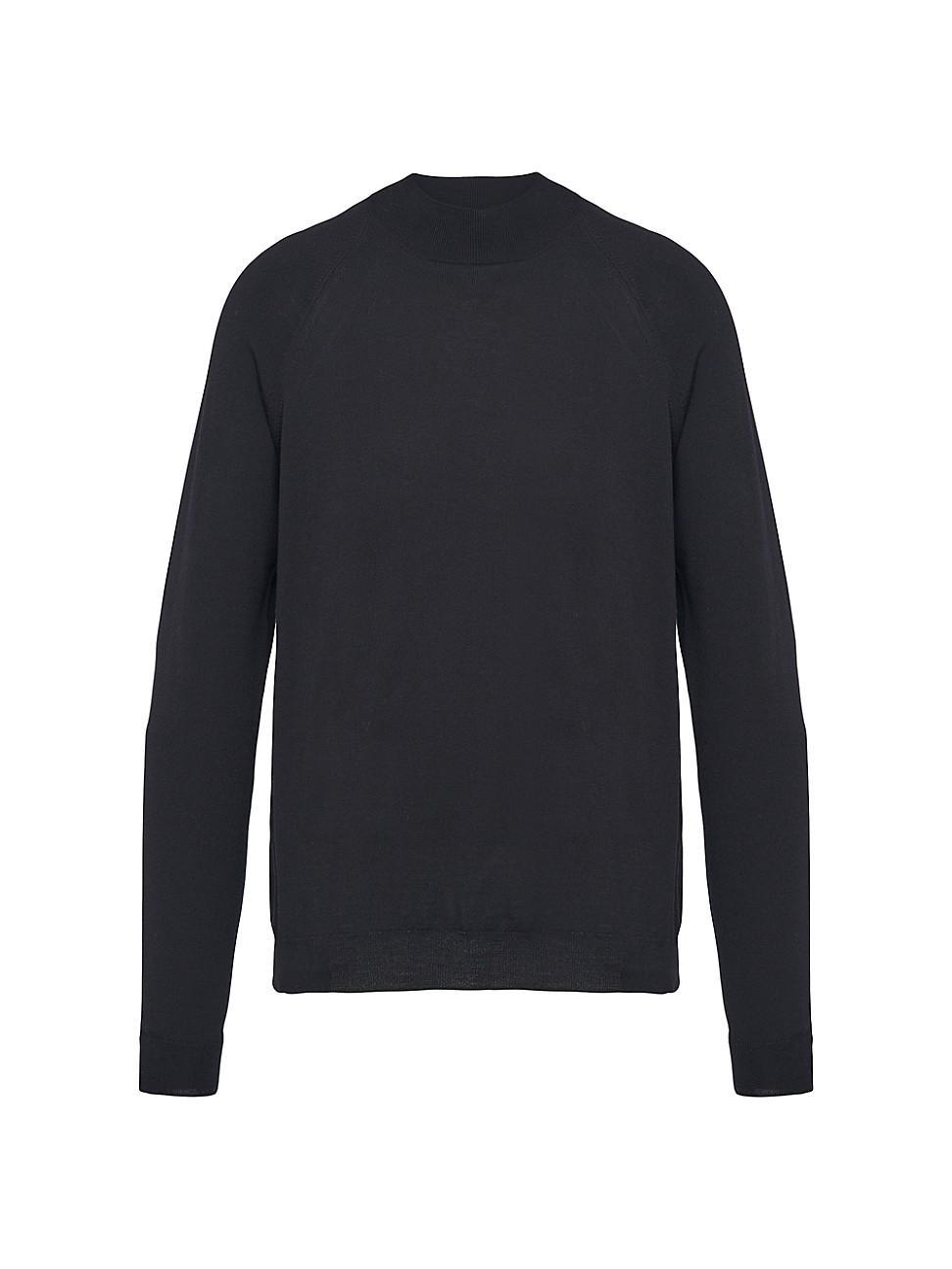 Mens Worsted Wool Turtleneck Sweater Product Image