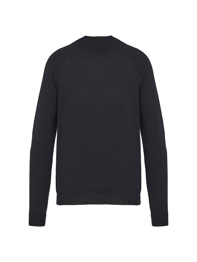 Mens Worsted Wool Turtleneck Sweater Product Image