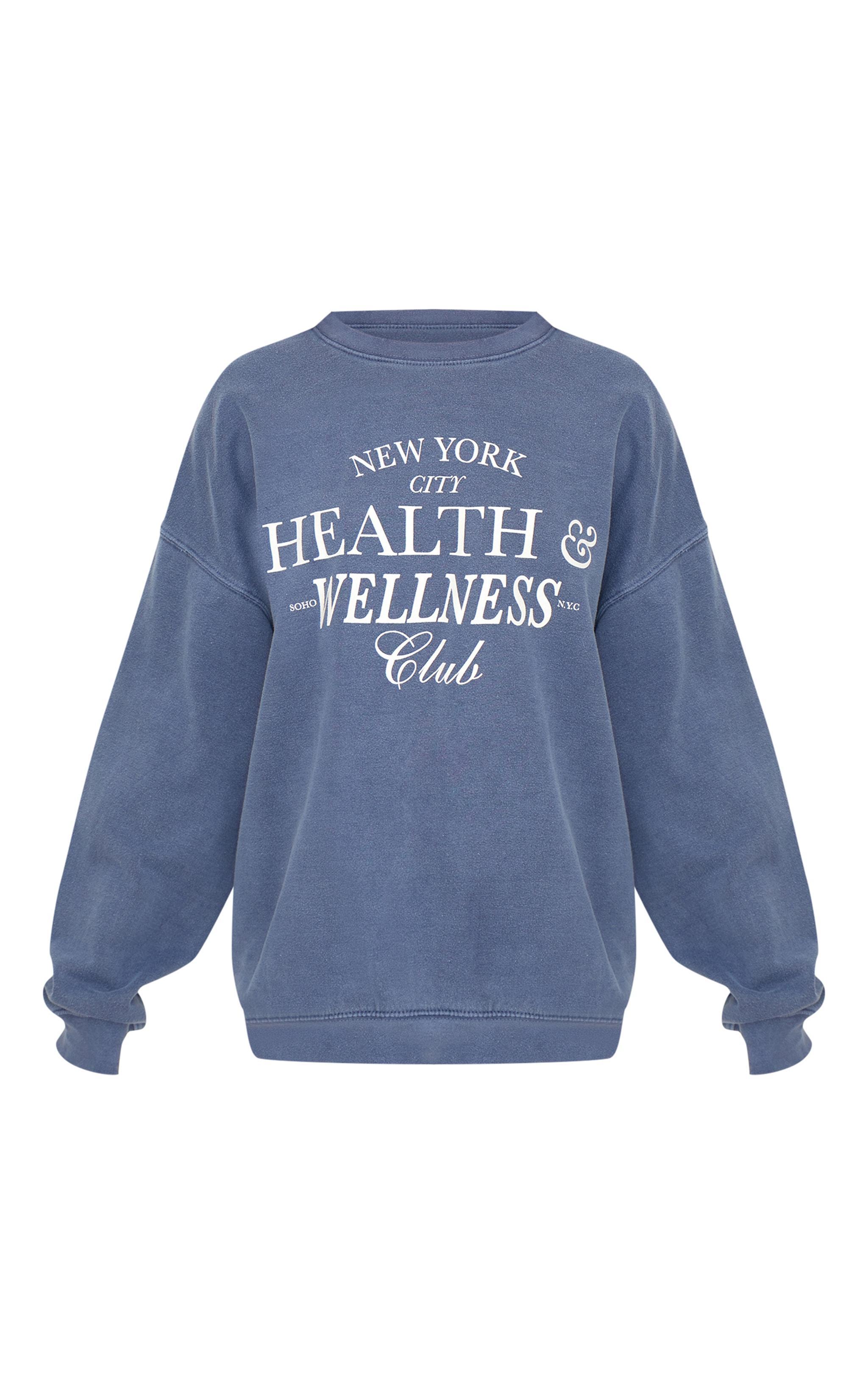 Navy New York Health & Wellness Printed Sweatshirt Product Image