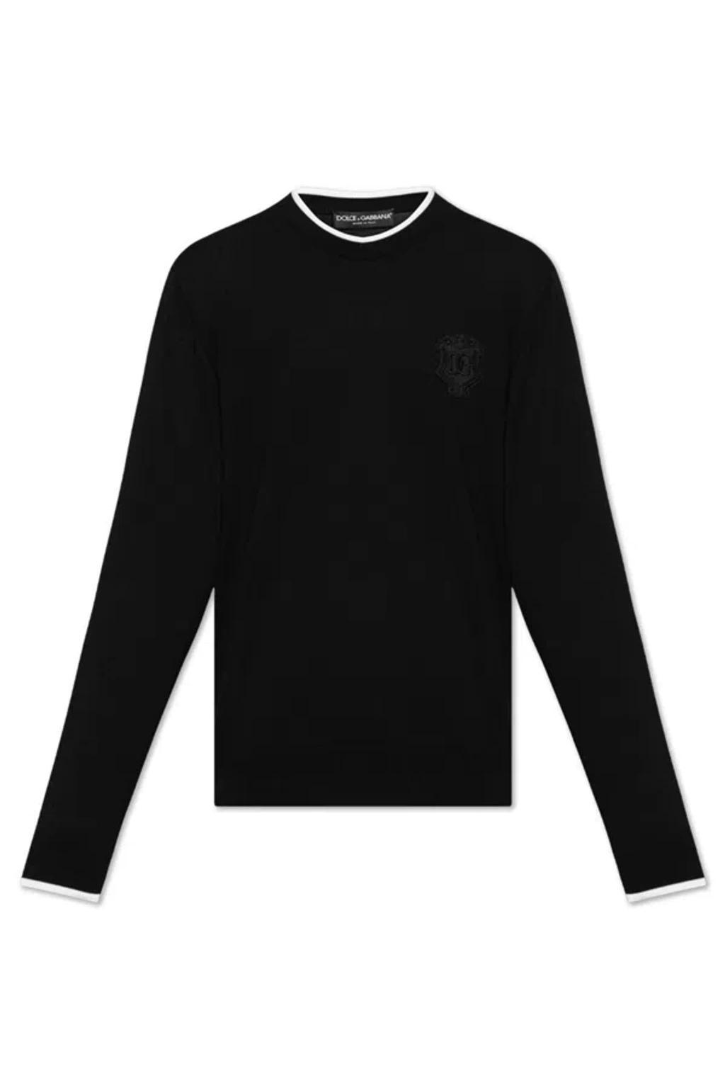 Sweater With Logo In Black Product Image