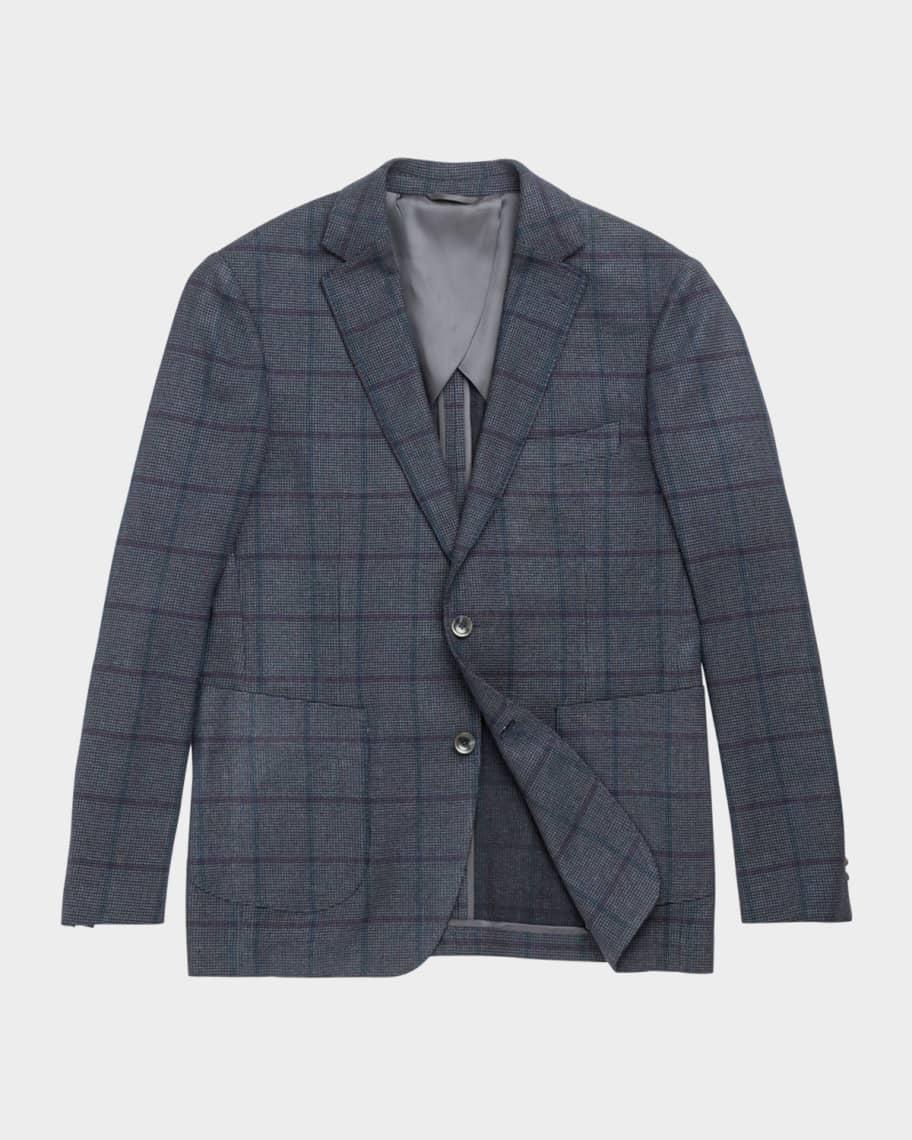 Men's Campbell Point Check Hopsack Wool Jacket Product Image