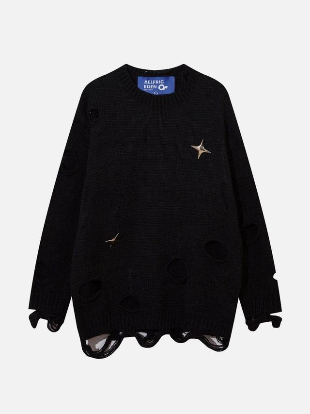 Aelfric Eden Distressed Star Sweater Product Image