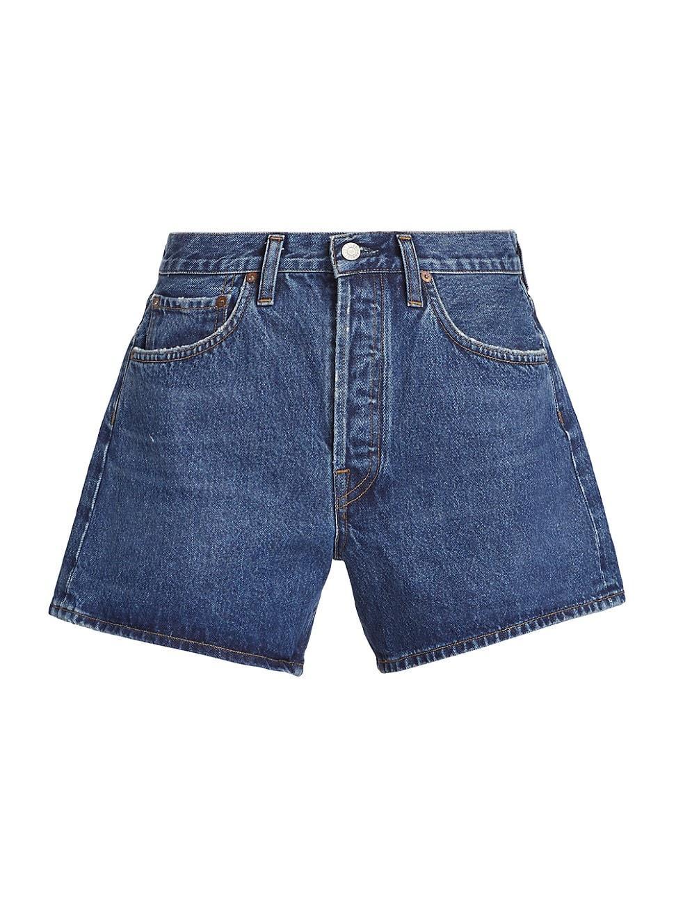 Agolde - Parker Long Denim Shorts - Medium WashModa Operandi product image