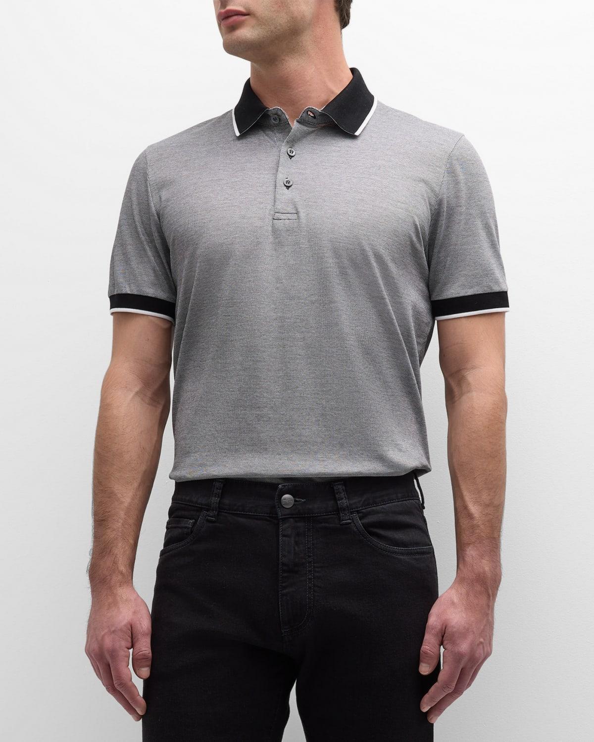 Mens Cotton Polo Shirt Product Image