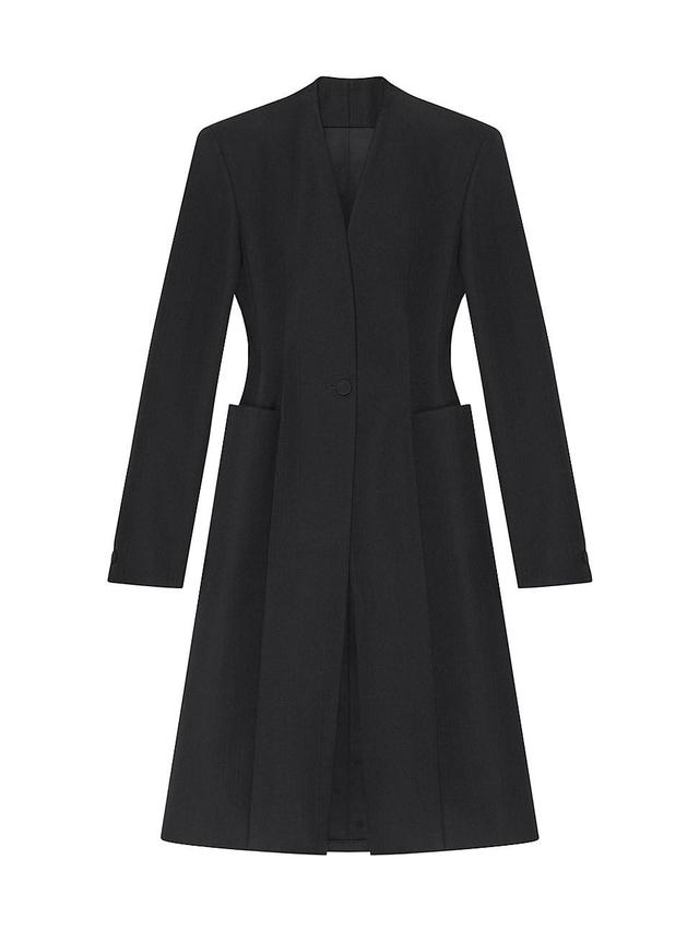 Womens Fitted Coat In Wool Product Image