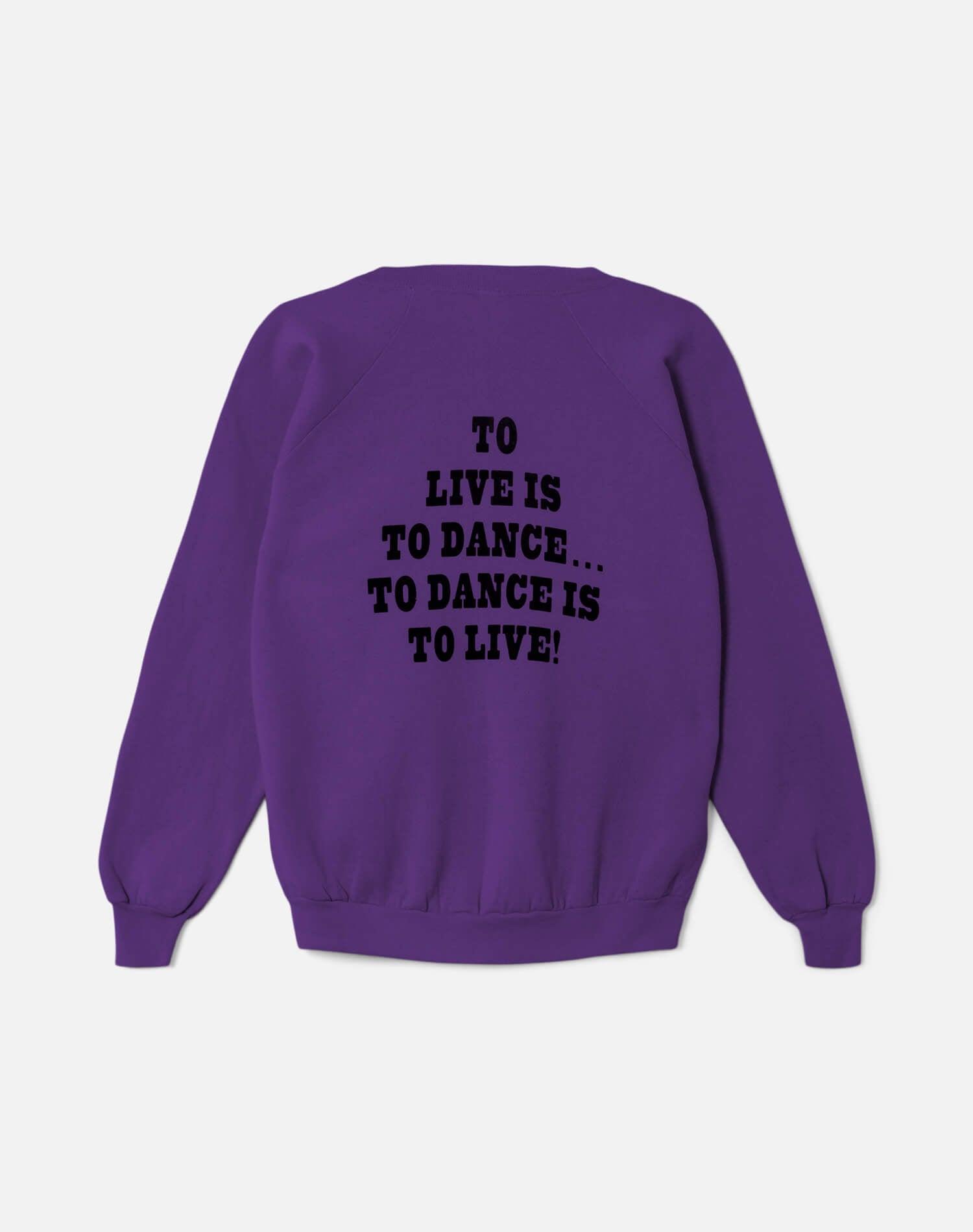 Upcycled "Snoopy Dancing" Sweatshirt in Purple - 11229743 Female Product Image