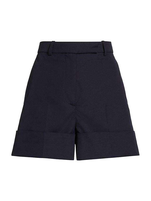 Womens High-Rise Cuffed Shorts Product Image