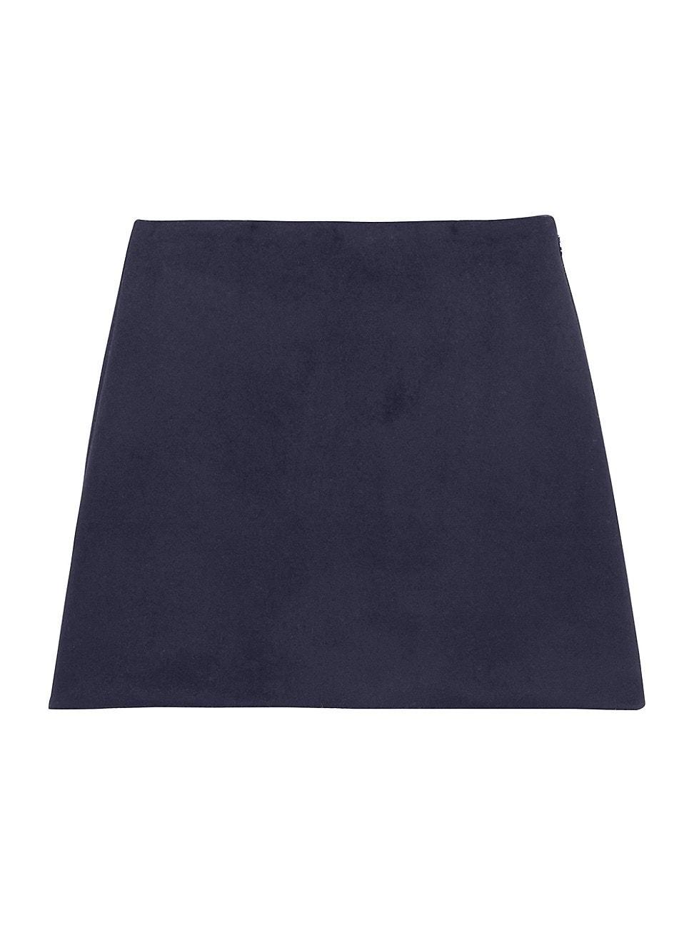 Womens Wool-Cashmere Miniskirt Product Image