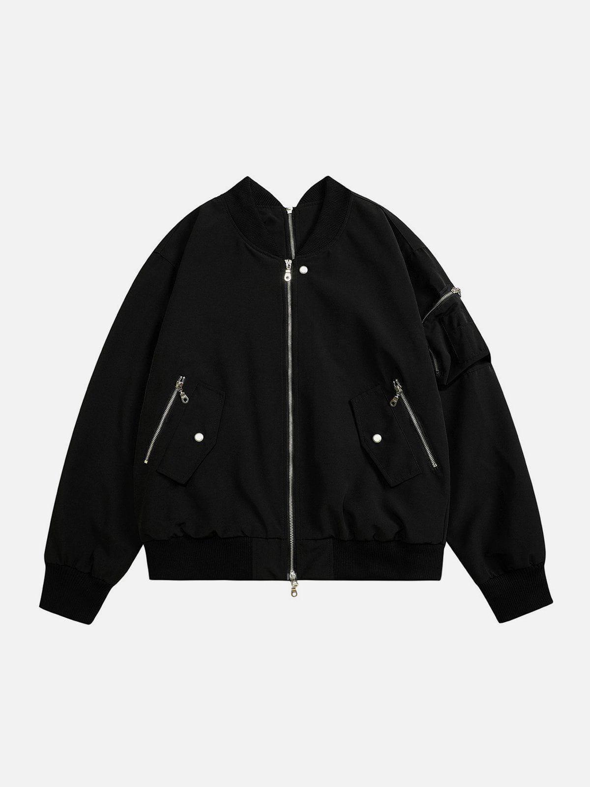 Aelfric Eden Irregular Collar Bomber Jacket Product Image