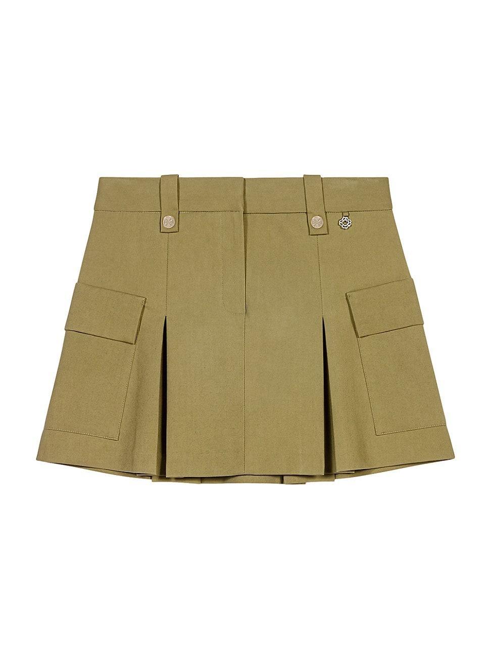 Womens Pleated Mini Skirt Product Image