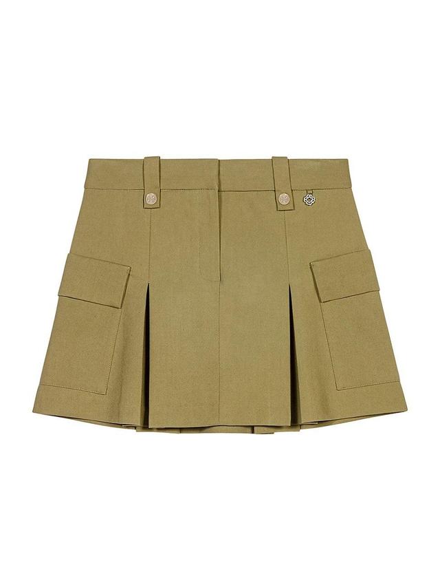 Womens Pleated Mini Skirt Product Image