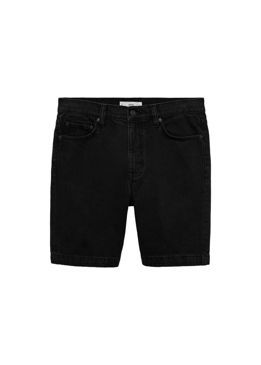 MANGO MAN - Regular-fit denim bermuda shorts black denimMen Product Image