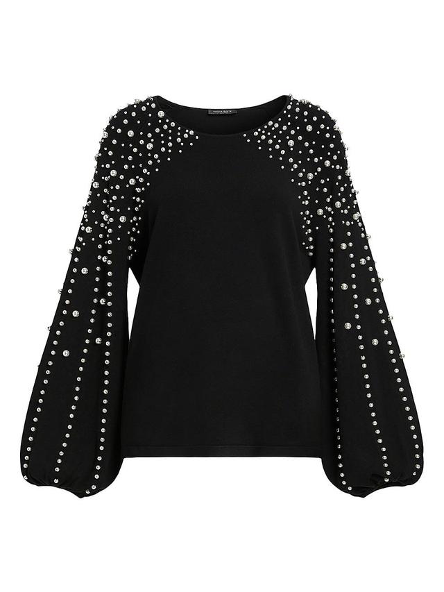 Womens Nelson Imitation Pearl-Embellished Sweater Product Image