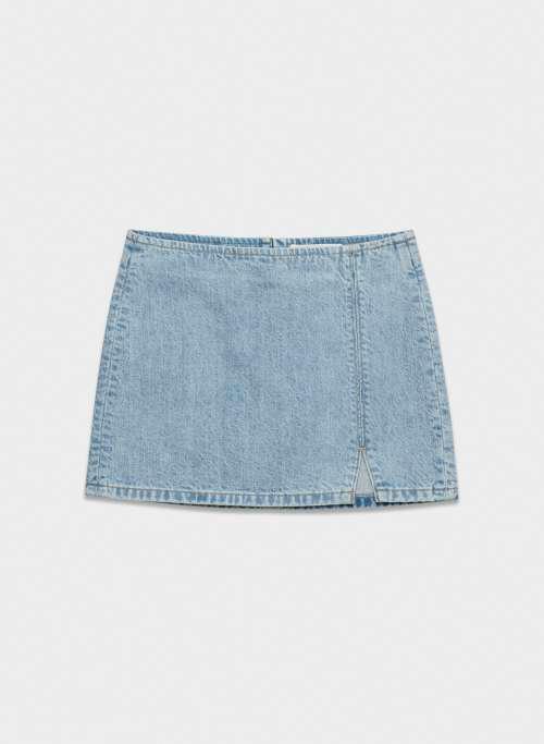 the 90s mini denim skirt Product Image