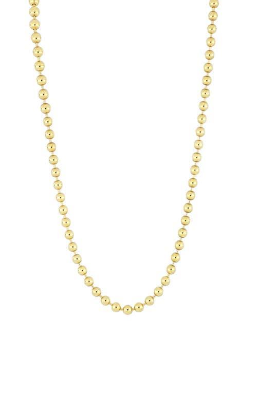 Bony Levy Mens 14K Gold Ball Chain Necklace Product Image