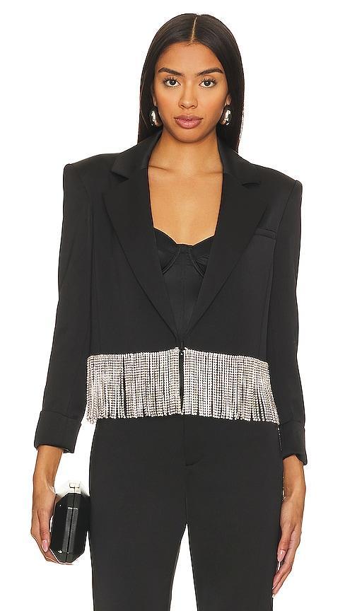 Shan Cropped Fringe Blazer Product Image