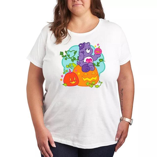 Plus Size Care Bears Halloween Pumpkin Graphic Tee, Womens Product Image