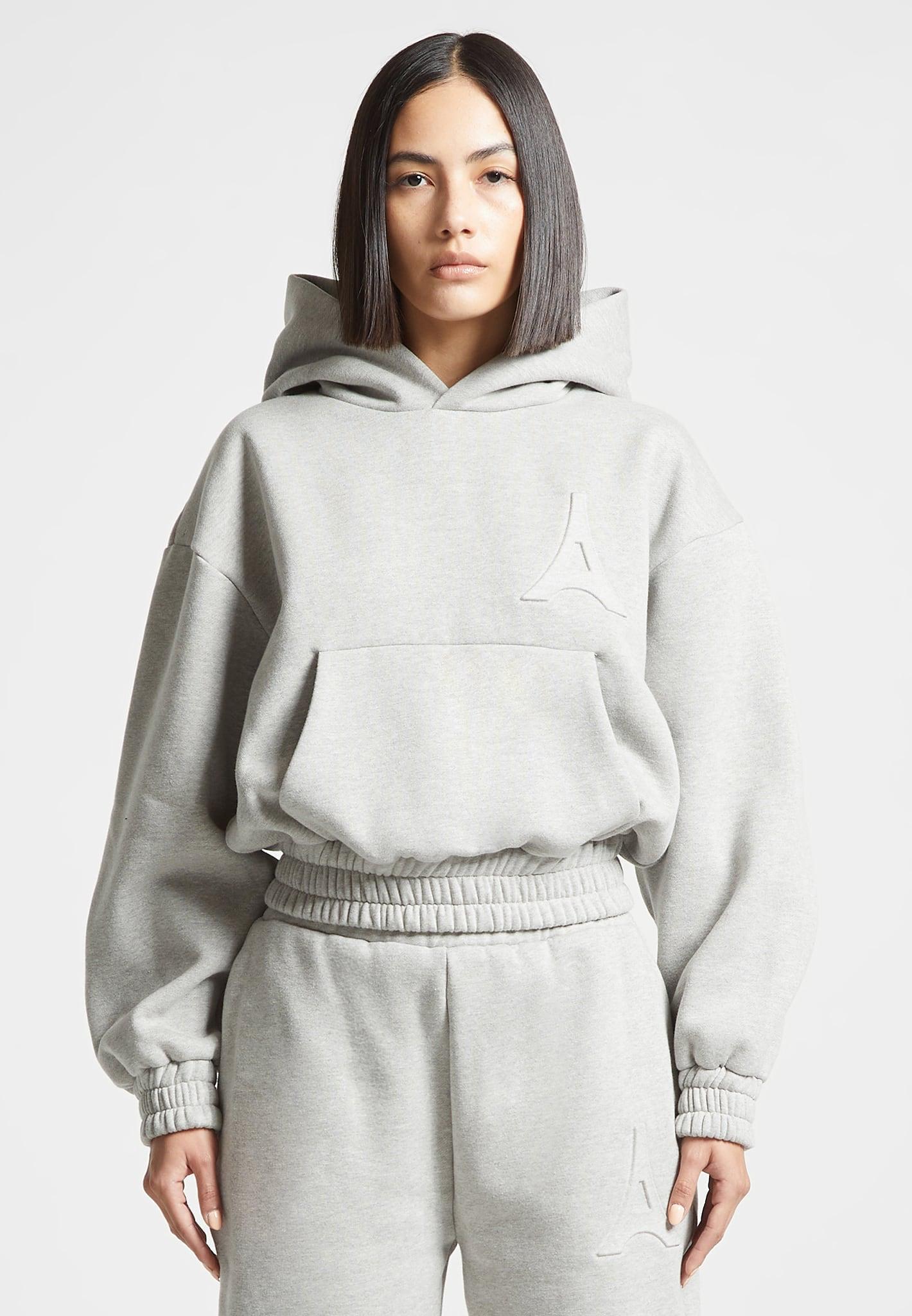 Éternelle Eiffel Embossed Hoodie - Grey Female Product Image