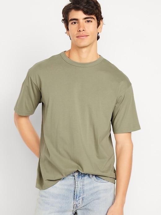 Loose Fit Crew-Neck T-Shirt Product Image