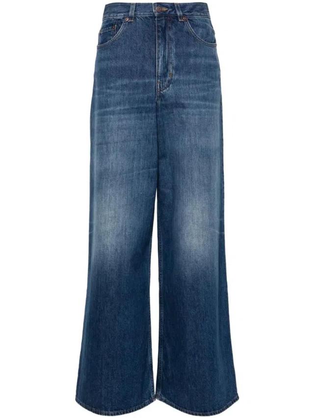 Chic Bell Denim Jean Pants For Women In Nightblue Product Image