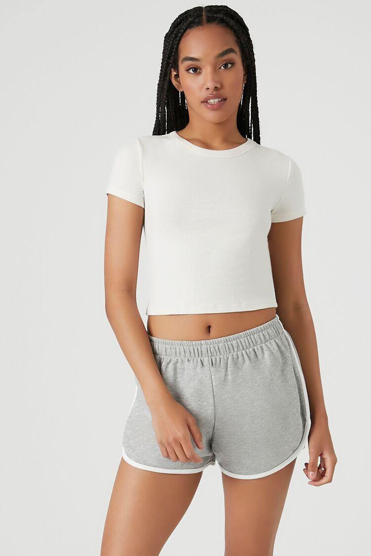 French Terry Ringer Shorts | Forever 21 Product Image